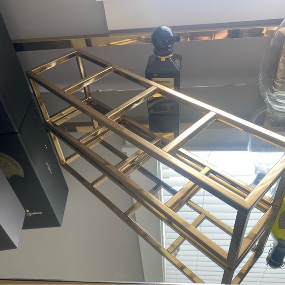 COPY - GOLD RESTORATION HARDWARE BOTTLE HOLDER - Picture 4 of 5